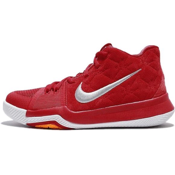 NIKE Kid's Kyrie 3 GS, University RED/University RED-Wolf Grey - Picture 1 of 8